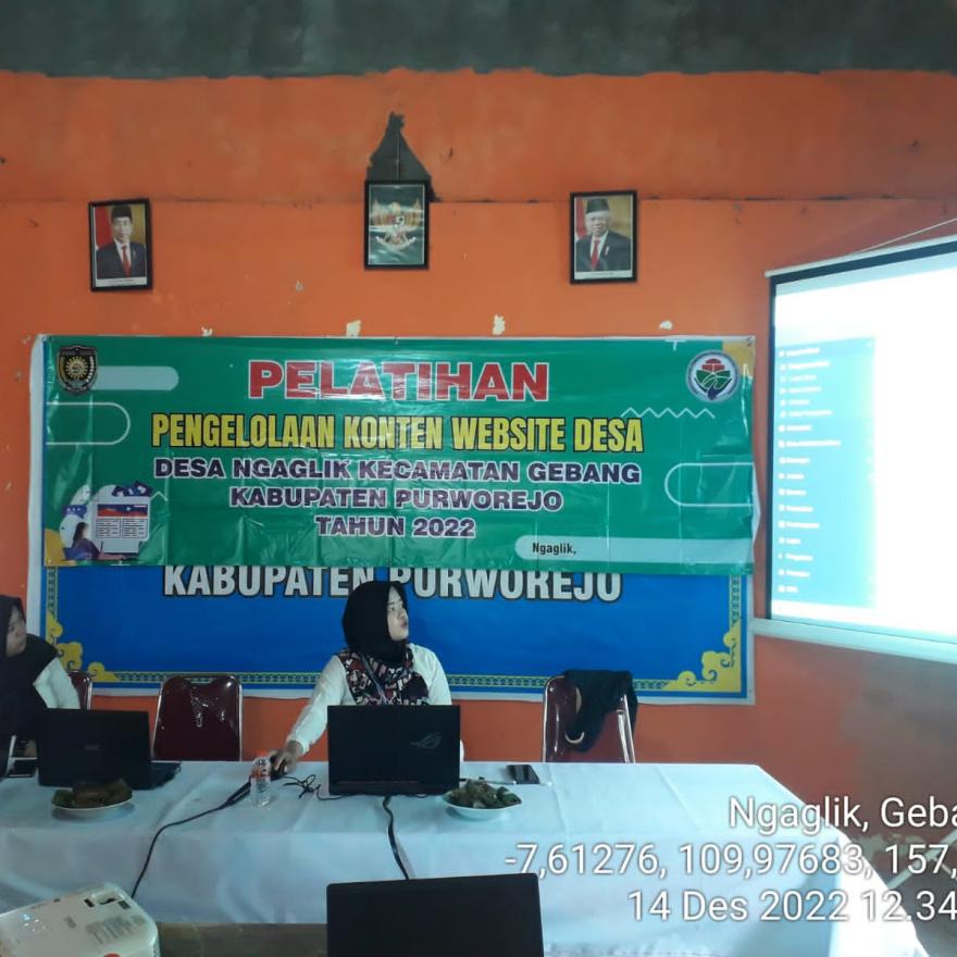 Pelatihan Pengelolaan Konten Website Desa